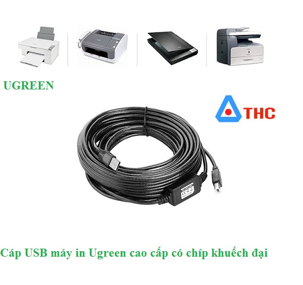 Hình ảnh cáp USB 30M UGREEN có chíp khuếch đại cao cấp